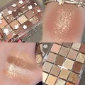 Palette ombretti DIKALU 20 colori 802 Amber Snow Deer con swatches opachi e glitterati - 02# Cervo della Neve Ambra