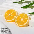 Accessoires de coiffure tranches de citron jaunes avec texture réaliste en résine - Citron Jaune