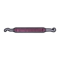 Pink enamel dental tool brooch with silver metallic finish for backpacks and jackets - Dental Instrument (Pink/Grey)