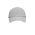 Close-up of grey waterproof baseball cap showing detailed double stitching and six panels - One Size(Adjustable) / Gray