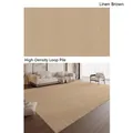 Linen brown high-density loop pile carpet with waterproof and stain-resistant fabric - 80cmx160cm / Linen Brown