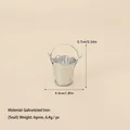 Miniature silver iron bucket accessory for Christmas micro landscape and DIY decor - No.7 - Silver Metal Bucket Model