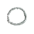 Extra small silver grey 22 momme mulberry silk scrunchie with soft satin texture - XS Extra Small / Light Green