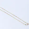 Minimalist gold-plated stainless steel snake chain necklace for women with polished finish - Gold Lip Chain