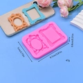 European vintage frame silicone mold for DIY cake decorating and resin craft projects - Oval and Rectangular Frame (1)