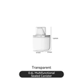 A 0.6L transparent laundry powder storage container with measurement scale and white lid - Small Style