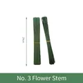 Bündel mit 100 dunkelgrünen Blumendraht-Stielen für DIY-Gestecke, 29cm Länge - Nr. 3 Blumenstiel 29 cm (100 Stück)