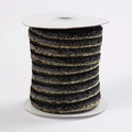1cm black and gold glitter metallic ribbon spool for DIY wedding gift wrapping bows - Gradient Black Gold 50