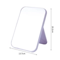 Portable folding square makeup mirror in pastel purple, size 20.2cm by 13.7cm - Small Nordic Purple