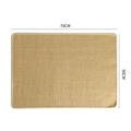 Natur Sisal Teppich 50x70cm rechteckige Webmatte für Zuhause mit rutschfestem Rand - 70*50cm / Rechteck / Natürliches Sisal / Gekettelt