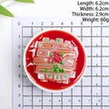 Realistic 3D resin refrigerator magnet shaped like a spicy Chinese jelly noodles bowl - Bean Jelly (Without Magnet)