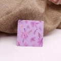 Purple floral earring display card made of thick 400g cardboard for jewelry branding - Floral Sea Series No. 16 - Purple Toned Floral