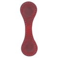 Handmade dark red crazy horse leather magnetic bookmark with elegant side stitching - Crazy Horse Wine Red