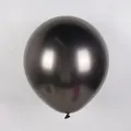 Glossy chrome metallic black latex balloon for Valentine's Day party decorations - Metallic Black - Extra Large