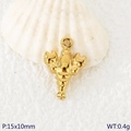 Ciondolo a forma di aragosta dorata per bracciali e portachiavi fai-da-te, 15x10mm e 0,4g - Stile Aragosta Dorata (KLJ10823-Z)