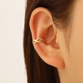 Ear cuff vintage francés de aleación dorada con diseño de infinito sin agujero - Estilo de Símbolo de Infinito - Dorado (wg-0206)