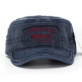 Casquette militaire vintage bleu marine délavée avec broderie survivor vieillie - Taille Unique (environ 58 cm réglable) / Bleu marine