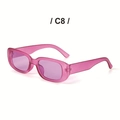 Trendy retro square sunglasses with magenta matte frames and light purple tinted lenses - Purple Frame / Purple Lens