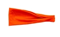 Orange athletic moisture-wicking headband in soft fabric for running and fitness - Orange