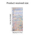 Detailweergave van regenboog raamfolie 200x45cm met onregelmatige prismastructuur - Standaardversie (XC1501-YY)