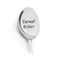 Cucchiaino da caffè personalizzato in acciaio inox con incisione Cereal Killer regalo - Assassino di Cereali