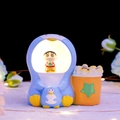 Blue Crayon Shin-chan penguin night light pen holder with glowing star and popcorn tub - Penguin Shin-chan (1063-4B Milk Tea)