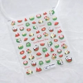 Stickers à ongles motif pastèque avec panda et cochon en relief 3D, modèle TS-3021 - TS-3021 Été Pastèque-Nouveau Relief