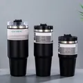 Three sizes of Knight Black vacuum insulated stainless steel tumblers in 20oz, 30oz, and 40oz - Standard Lid Knight Black