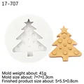 Christmas tree silicone mold for candles and soap with finished product display - 2# Christmas Tree / Gray