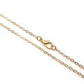 Adjustable 14k gold-plated minimalist needle chain necklace with lobster clasp - KC Gold Copper Clad Iron Chain Necklace 50cmx2mm