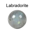 Polished 16mm Labradorite crystal sphere with natural blue and green labradorescence - Labradorite
