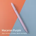 Penna gel a scatto viola macaron, 0,5 mm, lunghezza 14,5 cm con inchiostro nero - Refill nero da 0,5 mm / Viola Macaron