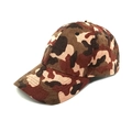 Dettaglio del cappello da baseball in velluto a coste mimetiche con trama a costine fini - M(56-58cm) / Borgogna