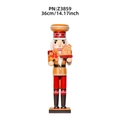 36cm Gingerbread Chef Nutcracker figurine with cookie man and house model, style Z3859 - Gingerbread Chef Style-38cm / Gingerbread Chef-Z3859