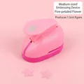 Pink medium craft paper puncher for 1.5cm five-petal flower DIY paper arts - Medium Five-Petal Flower