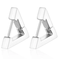 Large Flat Triangle Silver (Single Piece)