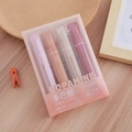 4-pack of aesthetic dual-tip highlighters in dopamine warm tones for journaling - Sunset Tipsy Series (4 Pcs)