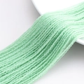 Strand of light green faceted 32-cut crystal glass beads for DIY jewelry making - 1MM String Approx 190pcs (Actual Size 2MM) / Synthetic Light Green Jade