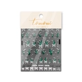 3D embossed nail art stickers featuring lily of the valley and bow designs in model to-2727 - Lily Of The Valley And Bowknot (to 2727)