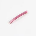 Pink glitter acetate hair clip for women with minimalist rectangular design - Body Glitter