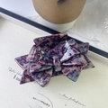 Elegant purple marble bow claw clip made of premium acetate for luxury hair styling - 1# Purple