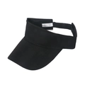 Schwarzes Strick-Sonnenvisier mit verstellbarem Riemen aus 100% Polyester-Gewebe - 58cm / Schwarz