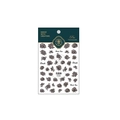 Stickers nail art Black Rose Pro TENSOR FS005 avec motifs floraux vintage sombres - FS-005-Plat (Rose Noire)