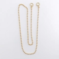 Golden metal ball chain strap with round spring clasps for phone case or handbag - 6mm Ball Chain Crossbody (Gold Spring Ring) / 110cm