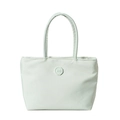 Sac seau bandoulière en nylon vert menthe tendance avec logo m en relief - Bleu clair