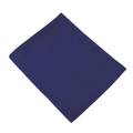 Navy blue mercerized cotton jersey headscarf shown folded on a white background - 31 Navy Blue