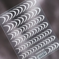 French manicure guide stickers TS-304 with white crescent shapes and gradient effect - TS-304 French Gradient