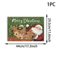 Detail of Christmas placemat with Santa Claus and Merry Christmas text 44x29.5cm - 1 Piece