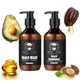 Deep conditioning Beard Wash and Conditioner set with avocado oil and argan oil extracts - 300ml Beard Shampoo & Conditioner Set