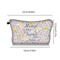 Detailansicht der bedruckten Segeltuchtasche mit Maßen 22x13,5x18cm und schwarzem Reißverschluss - Always stay Humble and Kind (jiaying21)